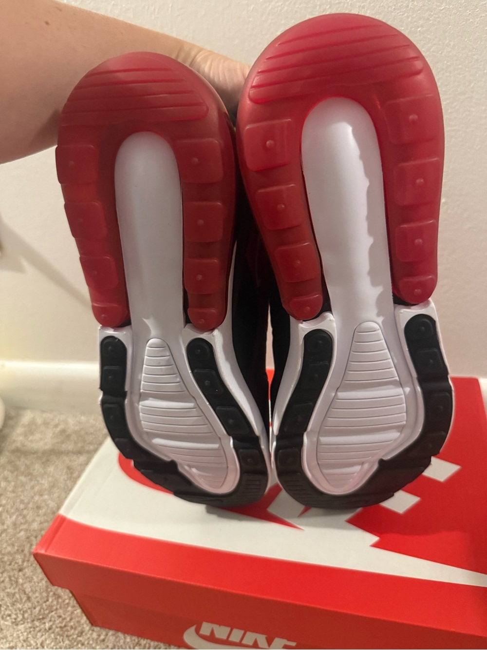 Nike Air Max 270 Women’s Shoes - Red/Black - Picture 6 of 7